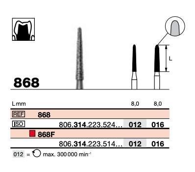 Diamond Burs 012 (UN)