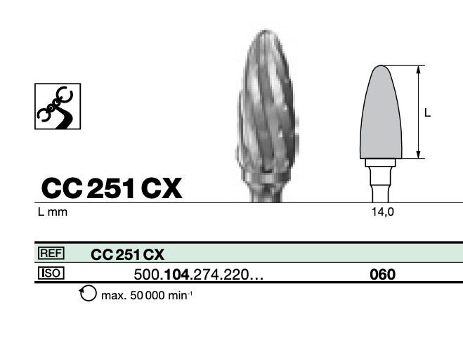 TC cutter grenade 060