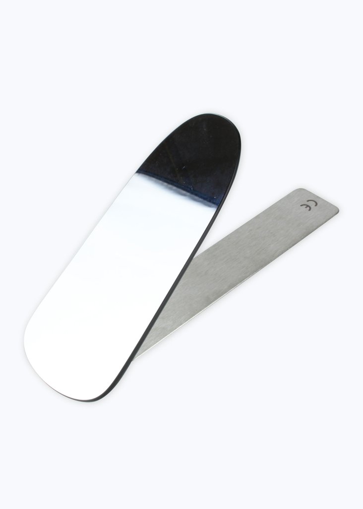 Rhodium Mirror W Handle Buccal