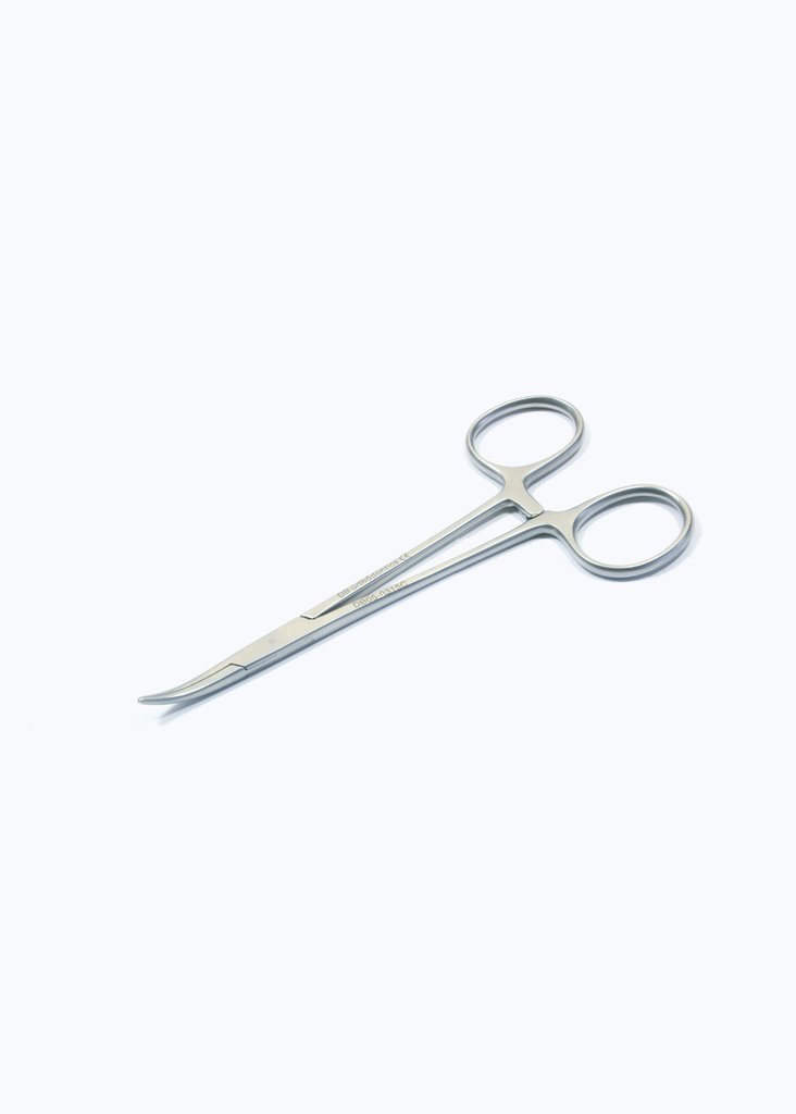 Mosquito forceps curved
