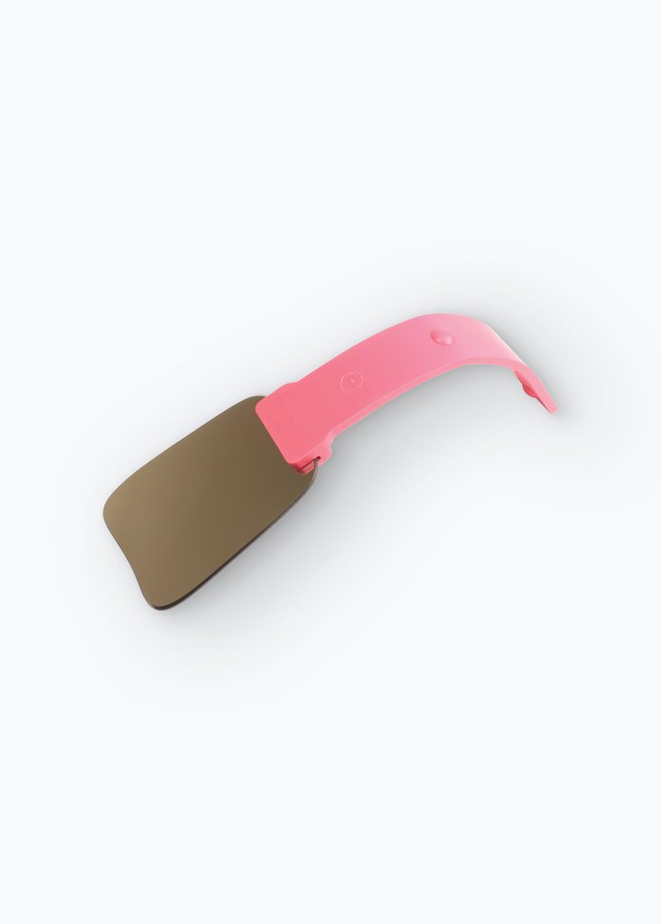 S/S Mirror Handle Pink silicone Coated
