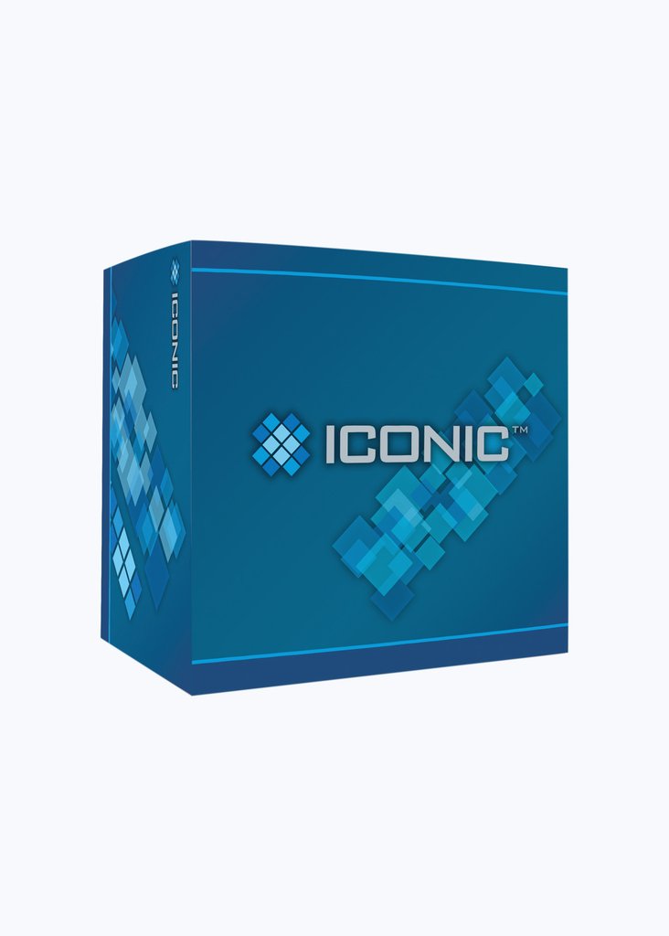 Iconic Dual Laminate 2mm 5 Square Clear Pk6
