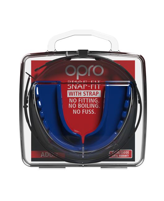 OPRO SNAP-FIT JUNIOR +STRAP ELECTRIC BLUE