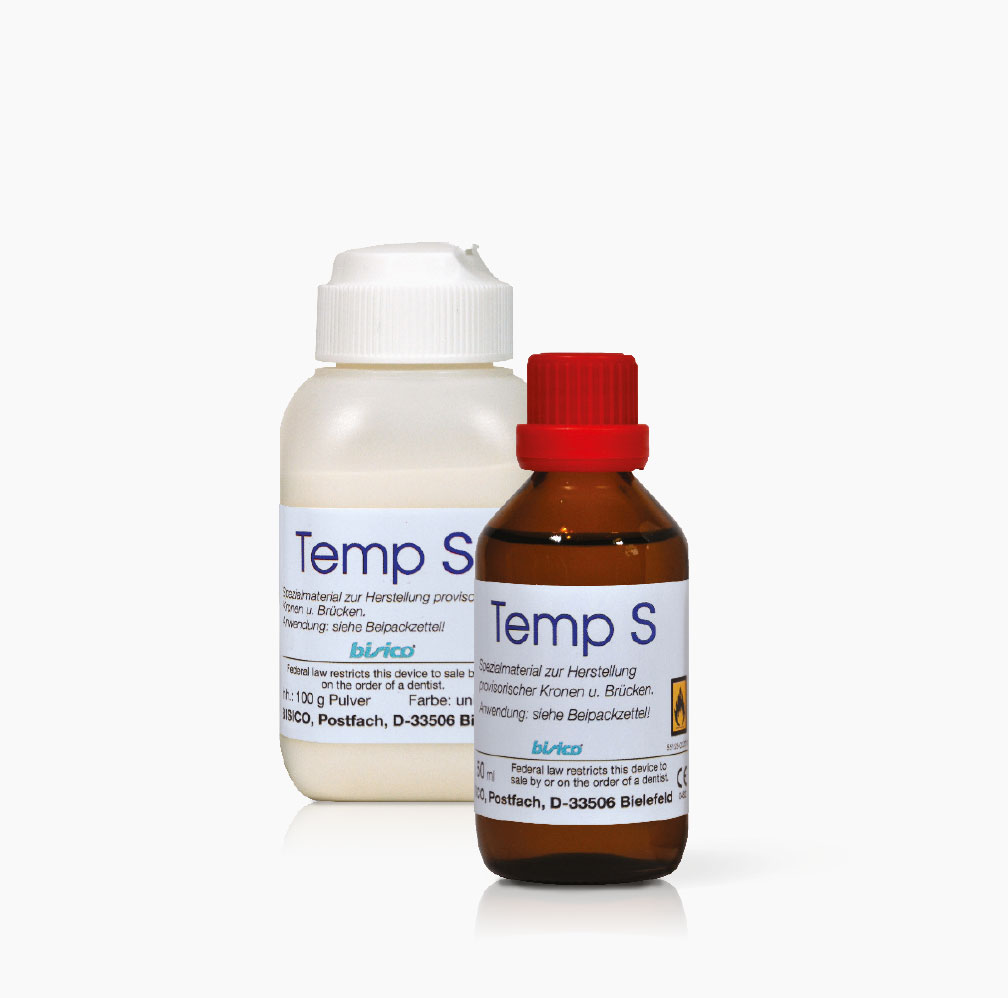 Bisico Temp S (100g powder universal, 50ml liquid,1 mix cup)