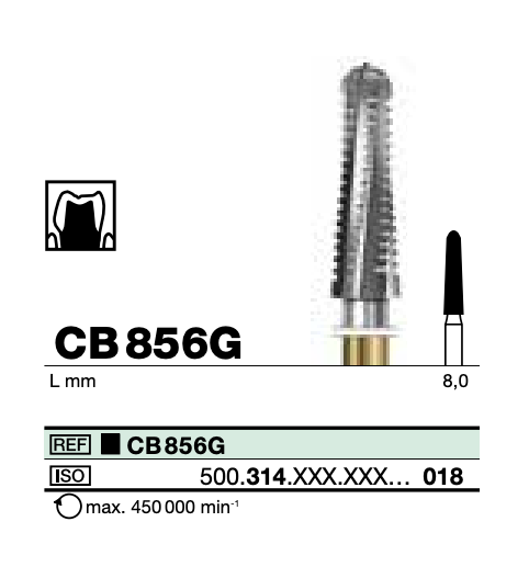 TC Bur Tapered Hartmetall 018