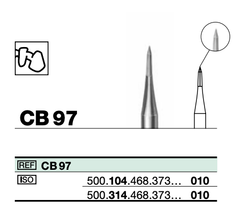 TC Bur Cylinder Pointed 010