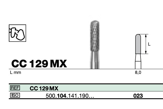 TC Cutter Tapered Round 023