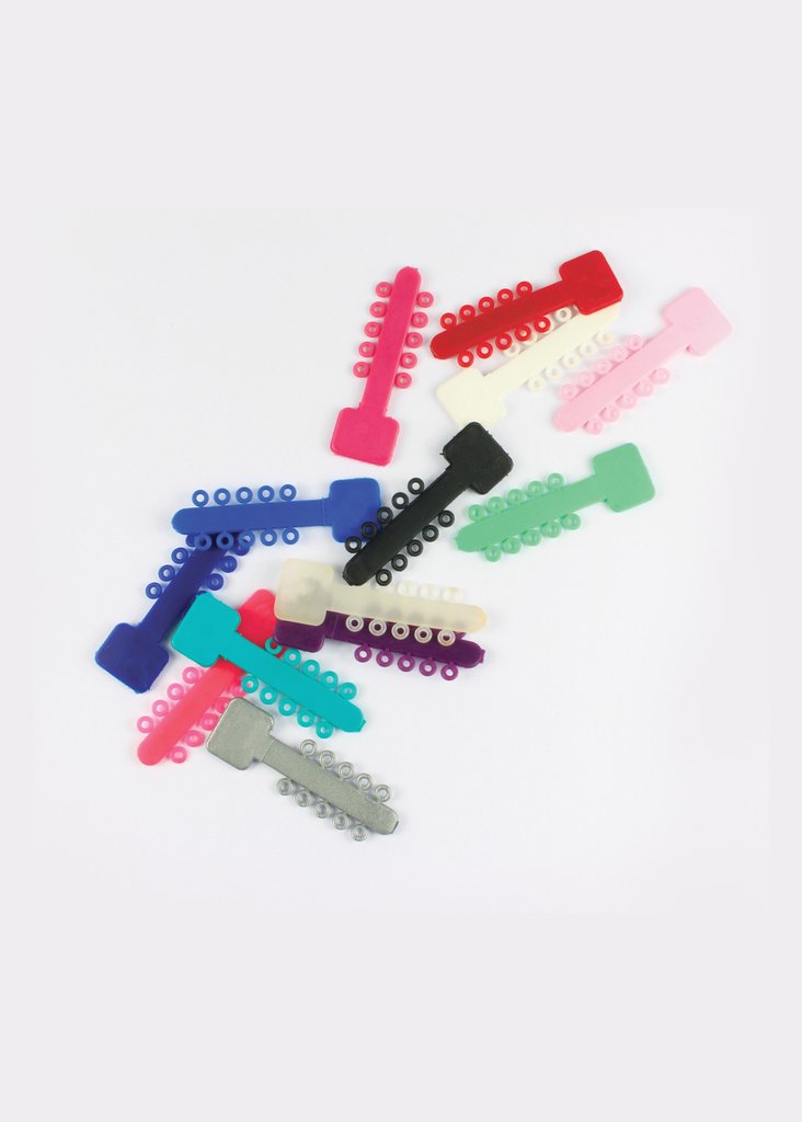 Mini Elastometic ligature Ties Blue